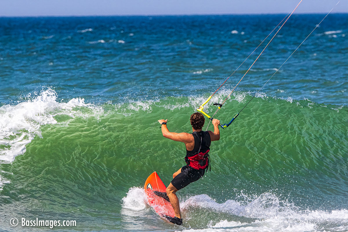 Kite surfing by Bass Images
